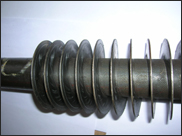 'G' type and Plain type finned tubes samples