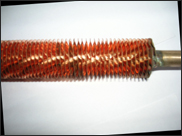 Spiral wound ( crimped type) finned tubes