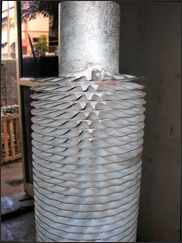 Spiral wound ( crimped type) finned tubes